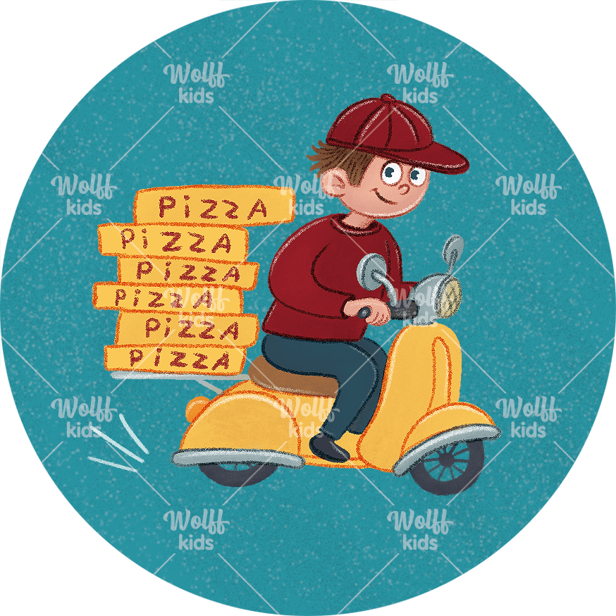 Einzelner Magnet: Pizzaservice